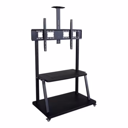 support écran mobile professionnel avec roulettes